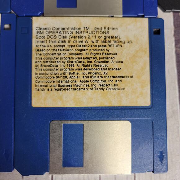 Vintage GameTek Floppy Disk Games Jeopardy, Card Shark, Family Fued LOT Untested - Picture 4 of 14